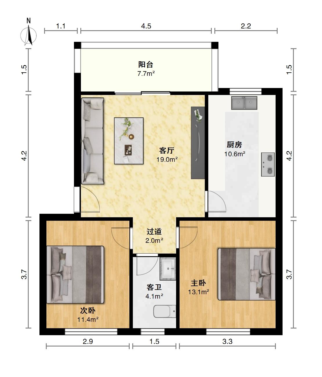 日内瓦小区,日内瓦 物业费低,南北通透 停车免费11