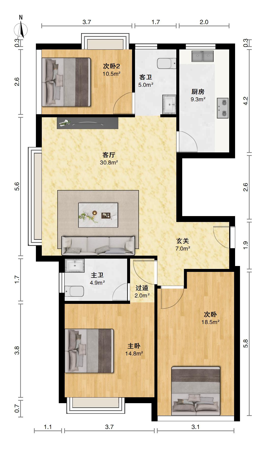 南浦锦城,市中心 次新房急售,万元,还有一个车位13