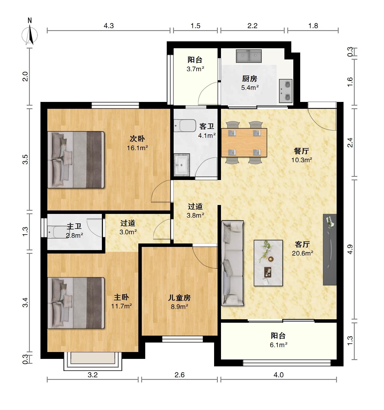 施南古城,施南古城住家装修大四房 拎包入住,保养好11