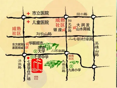 建中大学仕花园楼盘图
