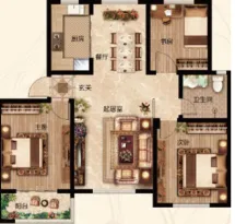 鑫隆颐景城户型信息3
