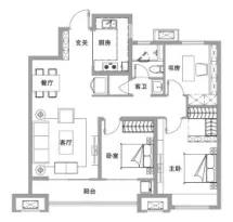 中建大学里户型信息4