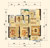 中梁钦州府户型信息3