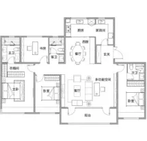 中建大学里户型信息5