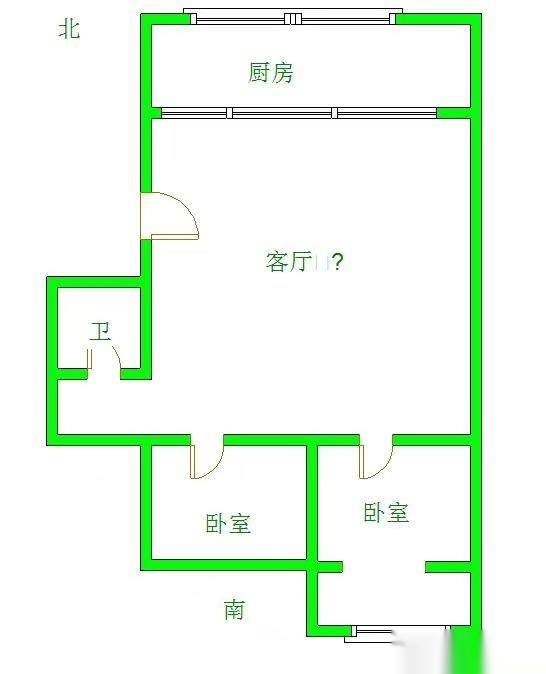 华西北区,华西(北区) 1楼1楼 2室1厅1卫 南北通透11