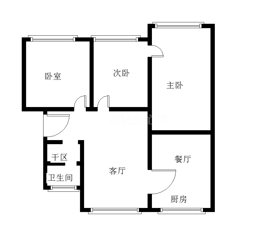 舞阳坝粮食局,恩施州粮食局宿舍 96.0平米4