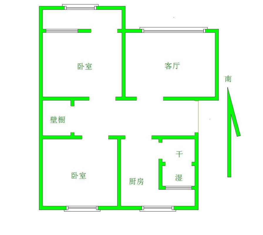 香榭丽小镇,电视台宿舍二楼 69.5平米 74万,赠储藏室13