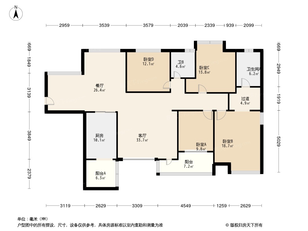 中天会展城B区,中天会展城B区 152平米 120万17