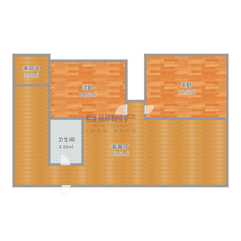 蜀光茗居,三八路名 校二中旁毛坯房-华西蜀光茗居 2室 89.29平米13