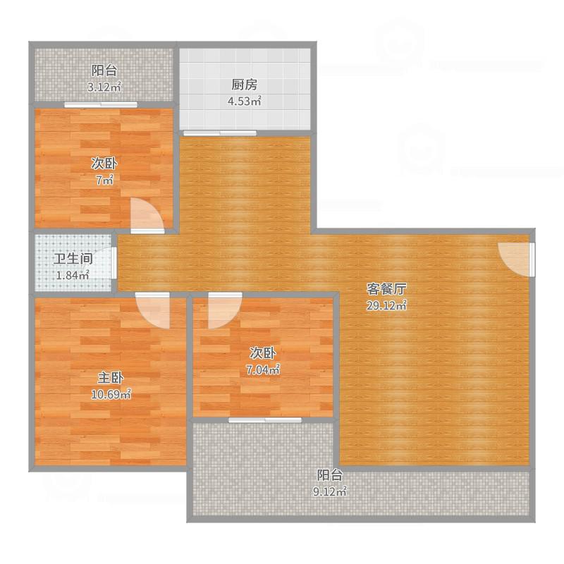 金山御景苑,金山御景园,精装修,三室两厅一卫11