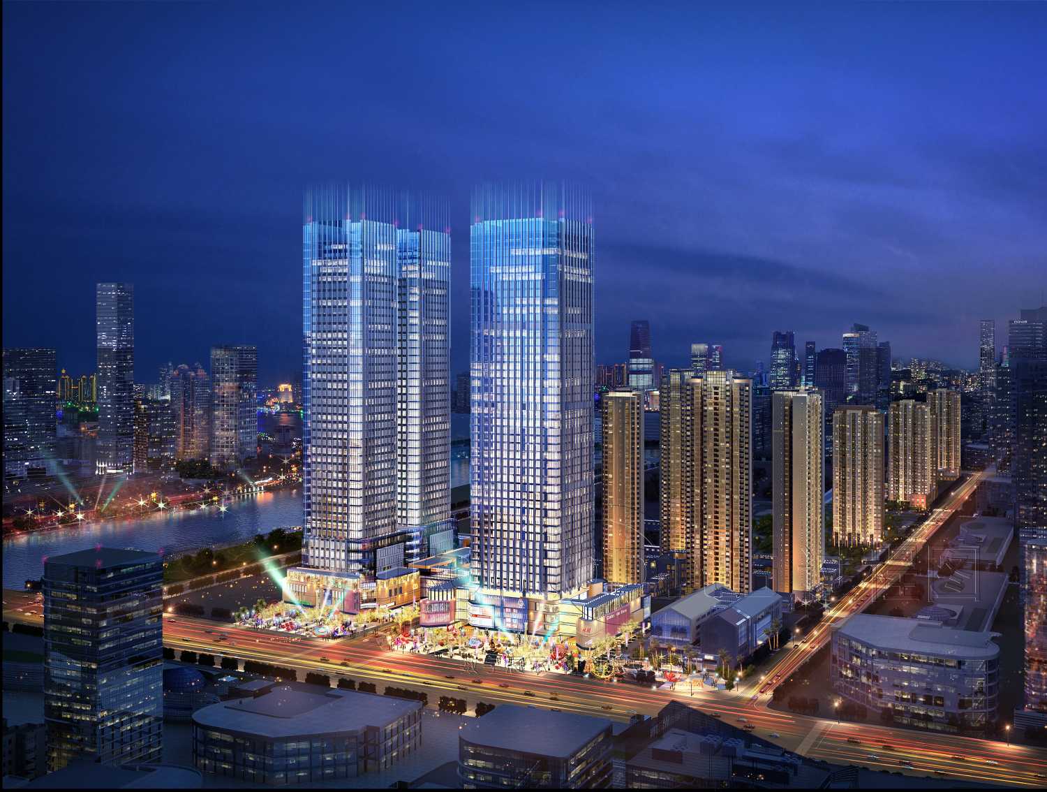 ,,恒大曹家巷广场嘉寓天幕