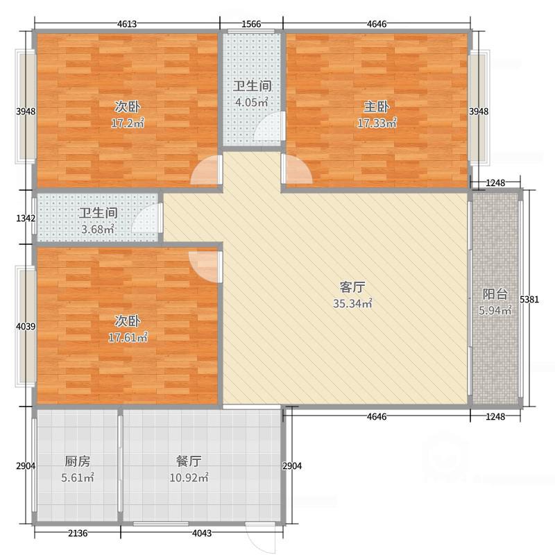 永鸿国际文化城,恋上家 永鸿文化城 三面采光 户型方正 毛坯三房 环境优雅11