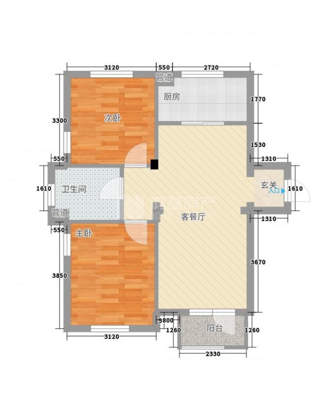 铁路八村,普通户型——享受无限阳光生活11