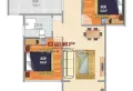 蓝光贡山壹号2室2厅1卫1阳台便宜出租,适合上班族8