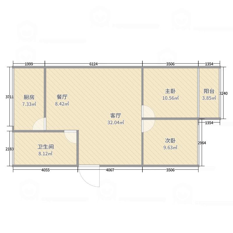 翔泰公寓,翔泰公寓53万元92㎡2室2厅1卫1阳台普通,好房出售11
