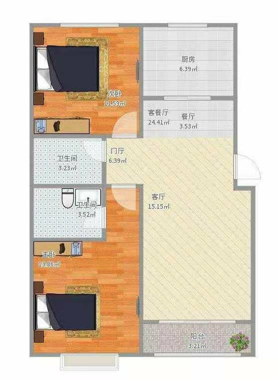富康小区,步梯好楼层 有院子停车 配套齐全 出行方便9