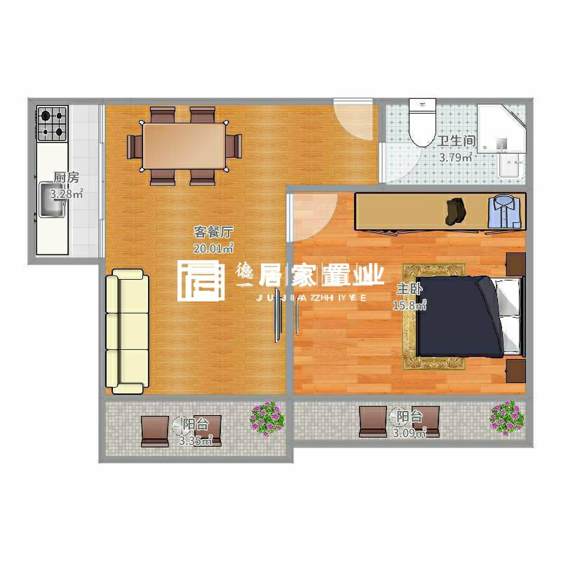樟华国际,潜江高中 樟华国际精装修 小户型 单身过度适宜 老证9
