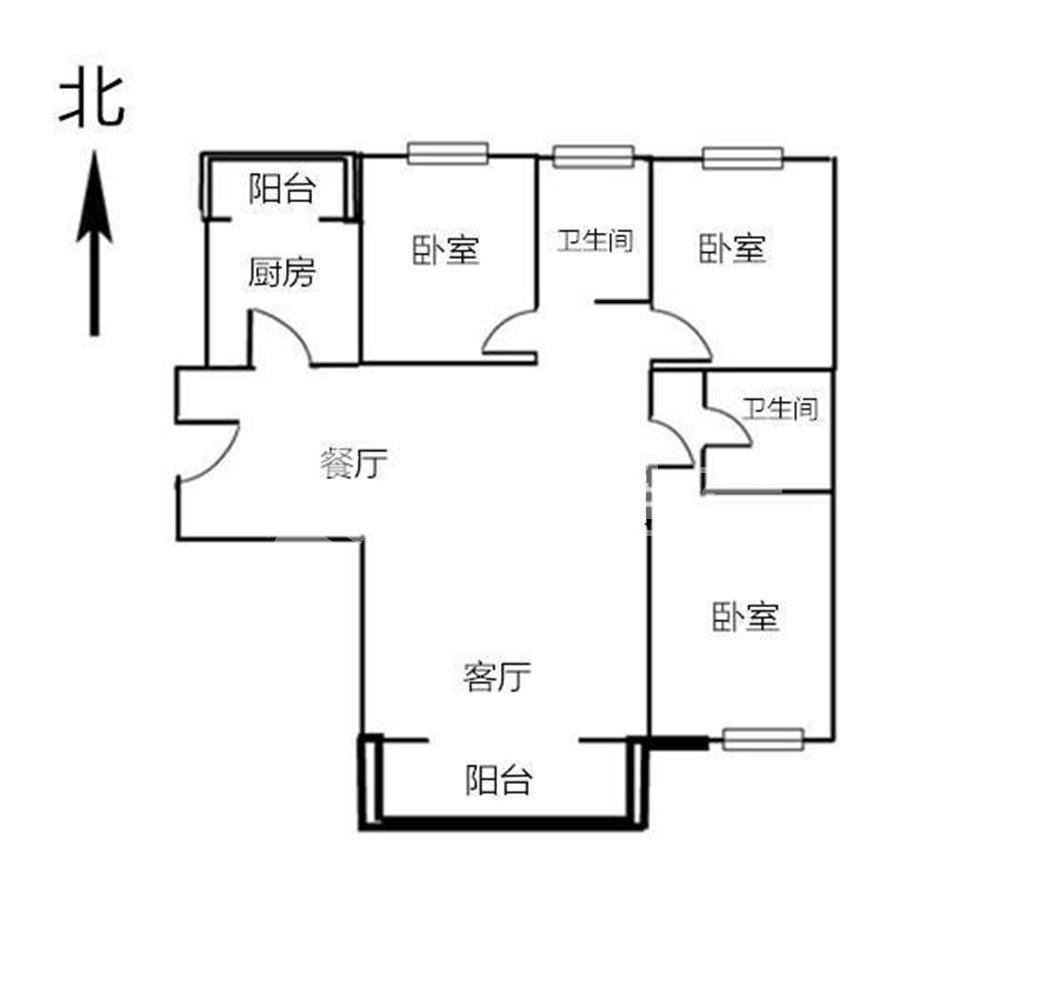 天韵景园,茂业旁天韵锦园132平豪装三房两卫9
