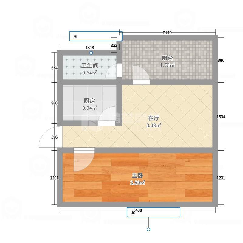 铁路八村,铁路八村52.26㎡2室1厅1卫1阳台普通14