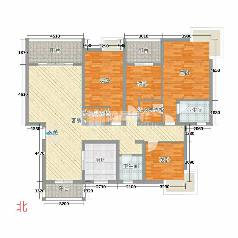 象湖威尼斯,象湖威尼斯 观景房 户型通透13