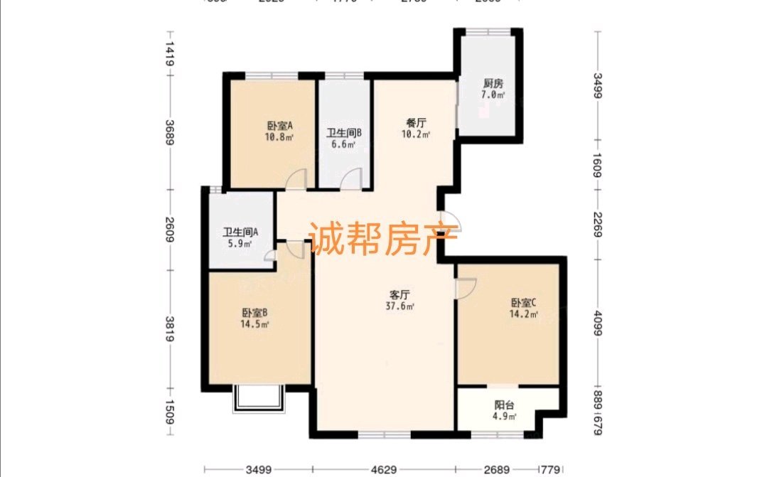 大自然水村,大自然水村大户型精装五室两厅两卫13