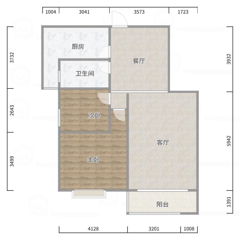 汇豪新天地,毛坯,随意装修,房型好9