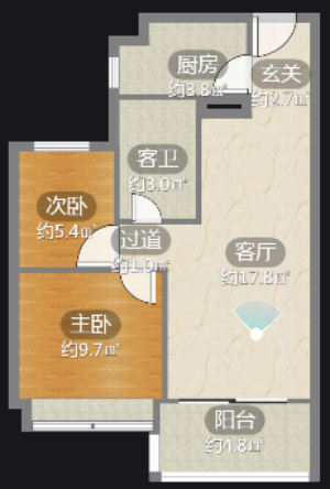 桂林碧桂园,桂林碧桂园 73平米 46.80万10