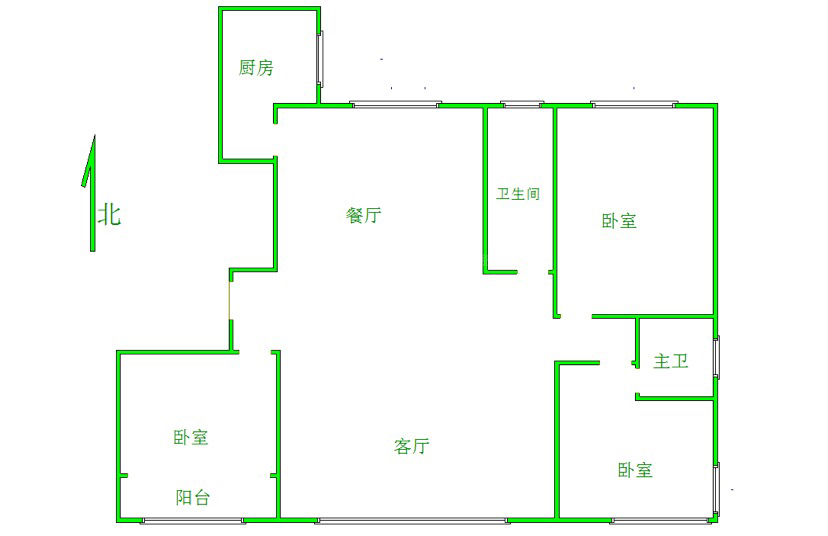 双馨苑,双馨苑精装修南北通透大三室带车位带车位10