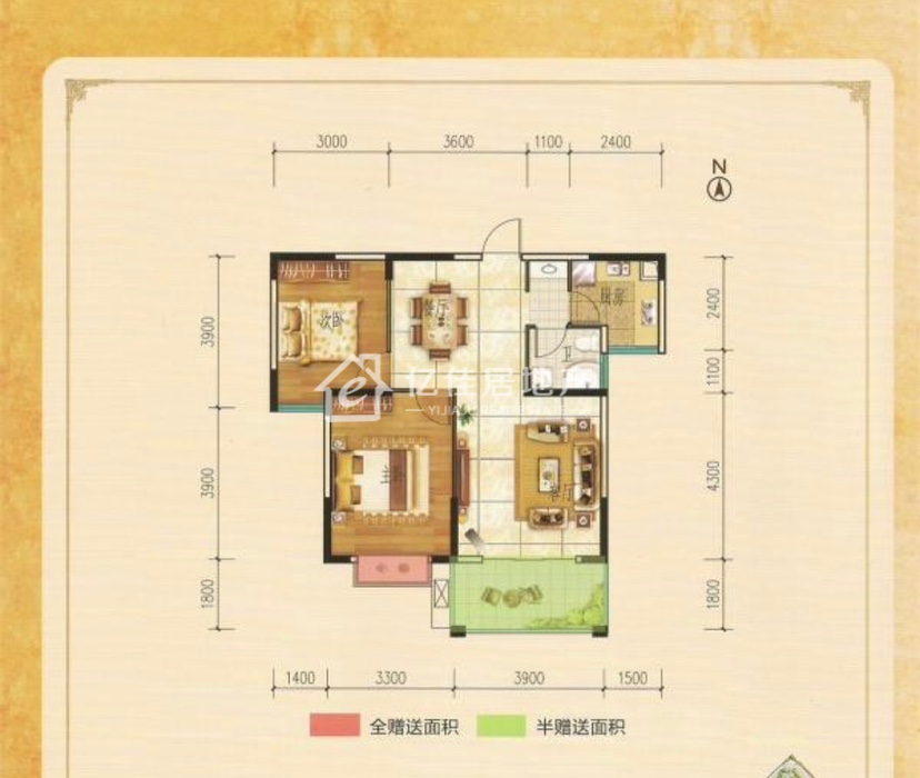 维也纳美泉宫,精品电梯婚房!!客厅卧室均落地窗!城中芯好地段好楼层!12