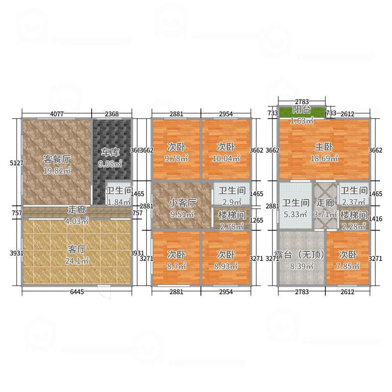 都市森邻,都市森邻双拼别墅,已经加好层的毛坯房,带地下室19