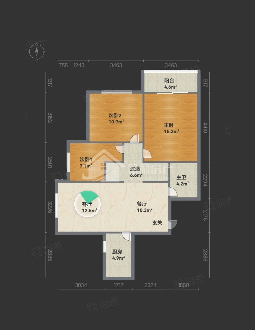 锦绣名城,硒都旁精致小三居 49万12