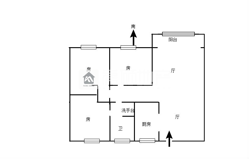 汉港观澜,汉港观澜89平毛坯三房房东包税11