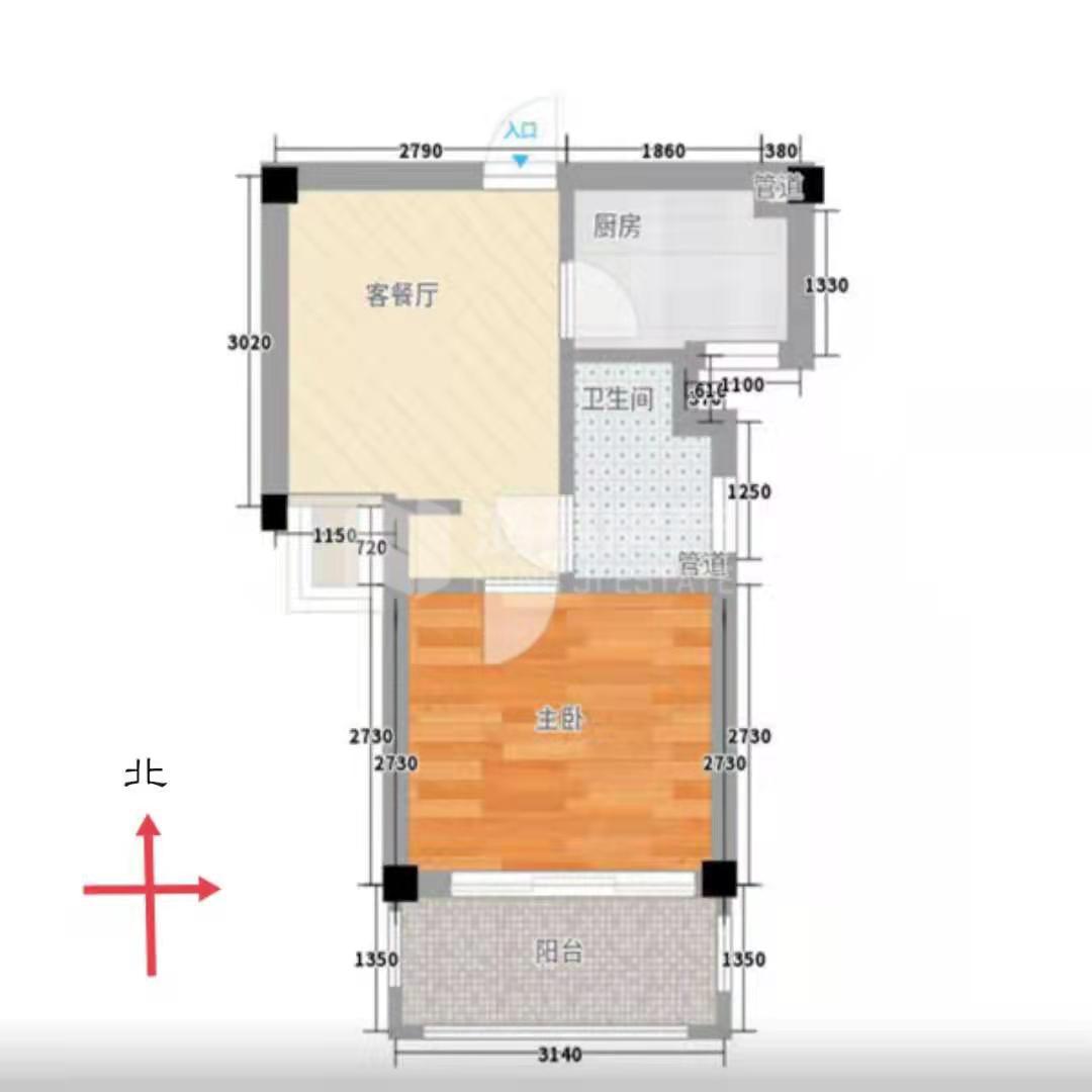 平安象湖风情,楼层好,视野广,平安象湖风情1房 南!10