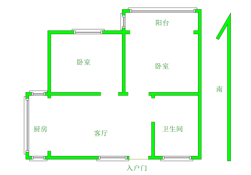 普通街小区,英雄街繁华地段 南北通透9