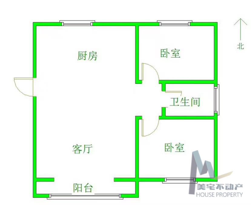 华月小区,信达商圈解放路南北通透两室11