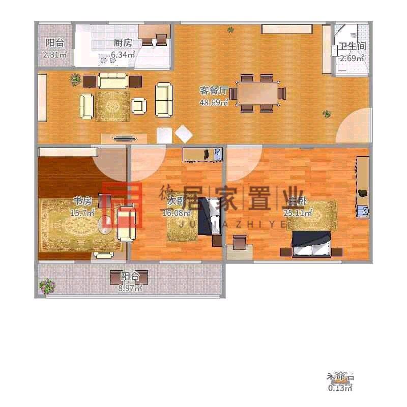 棉原小区,泰丰学校附近棉原小区精装两房带6平架空层房东急售10