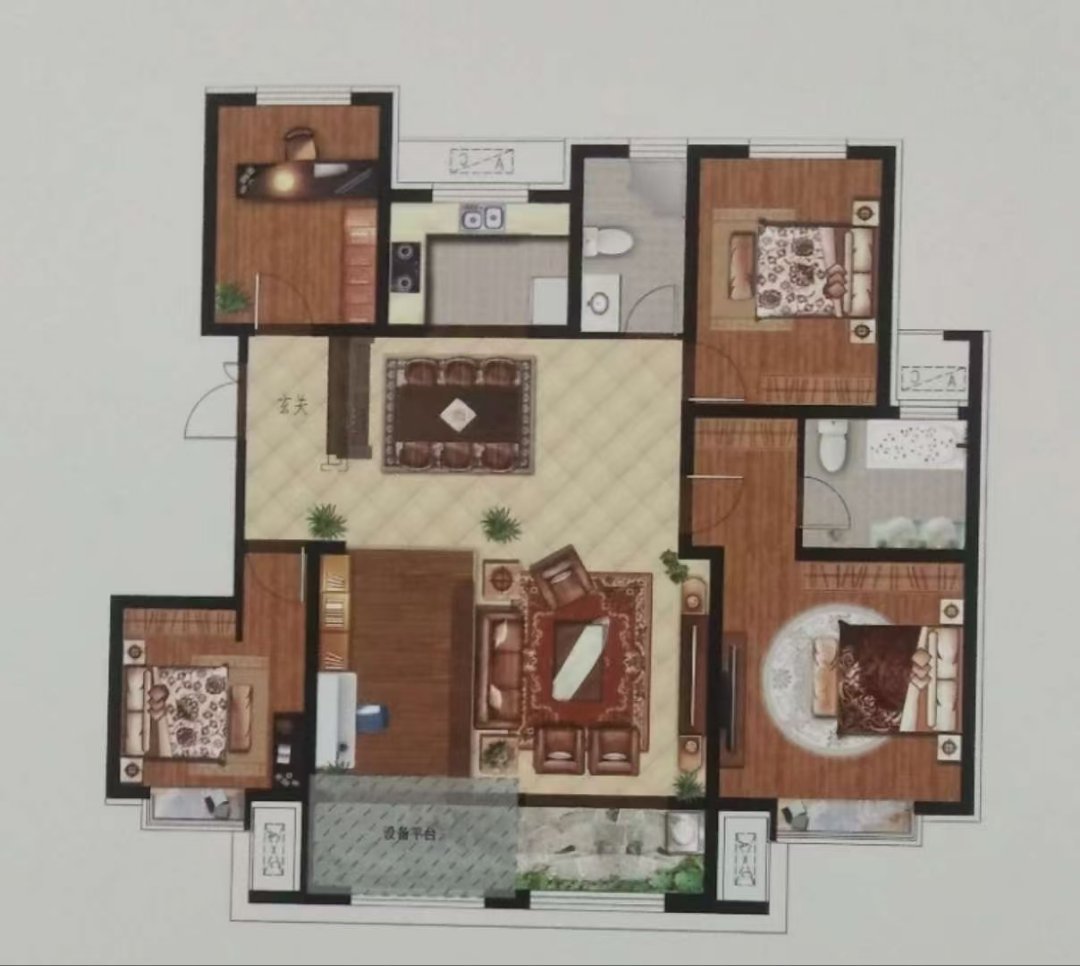 壹号院,出售 四叶草户型 精装修洋房 全屋品牌家居 带车库 有证12
