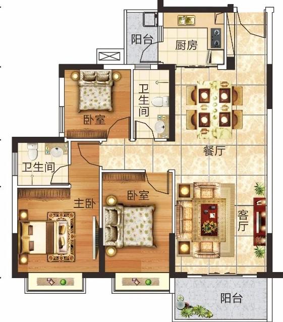 粤惠苑,粤惠苑 136平米 66.8万10