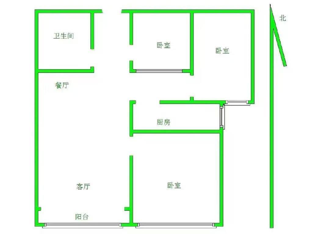 枫林花溪,顶顶顶枫林花溪 2室2厅1卫1阳台普通 使用面积大楼层好7