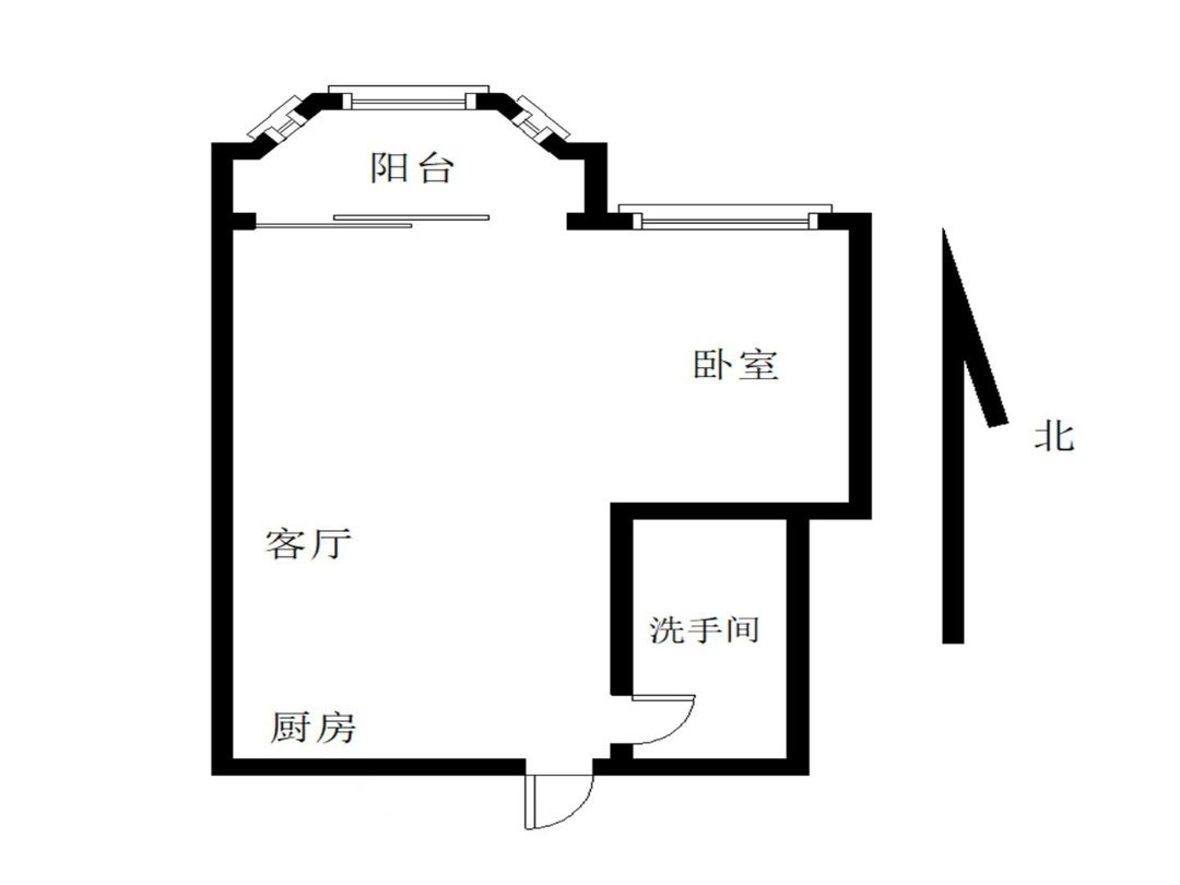 国贸花园,精品好房,楼层好,视野广,国贸花园1室1厅1卫1阳台!3