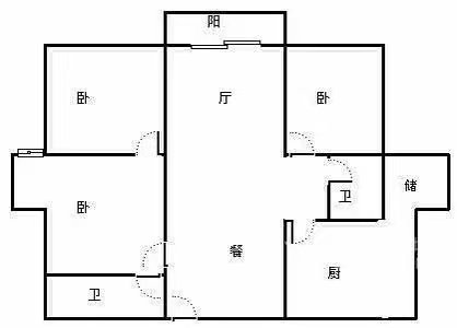 文翔花园,文翔花园3室1厅南北通透拎包入住13