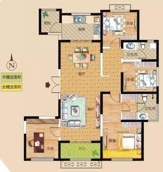 华庭明德府,华庭明德府230㎡6室精装,看房有钥匙13