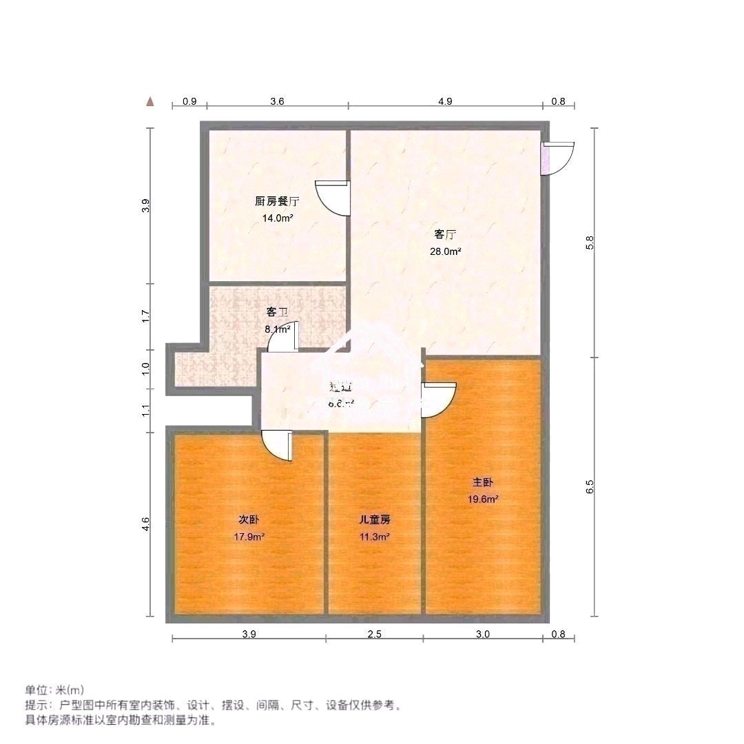 海迪北区,海迪北区一楼100㎡3室精装带草房售价37万9