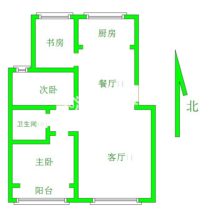 天鹅湾,【司庆甄选】天鹅湾南北通透户型,红军、涑水校区,电梯顶层11