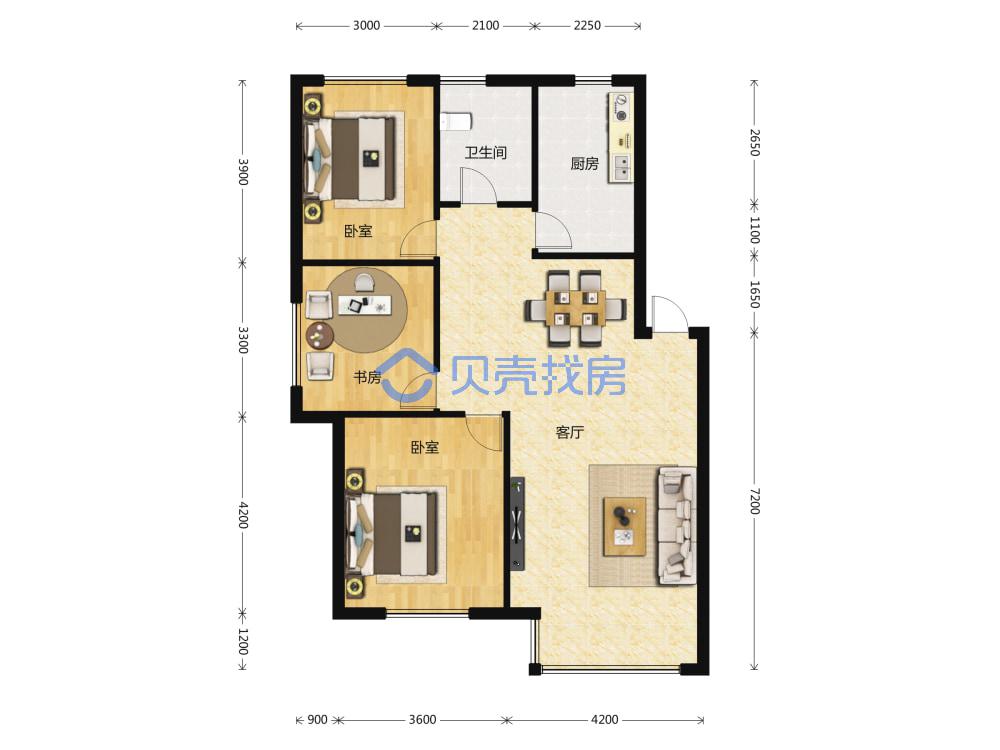 兴隆御府,兴隆御府 豪华装修 南北三室 保持非常好6