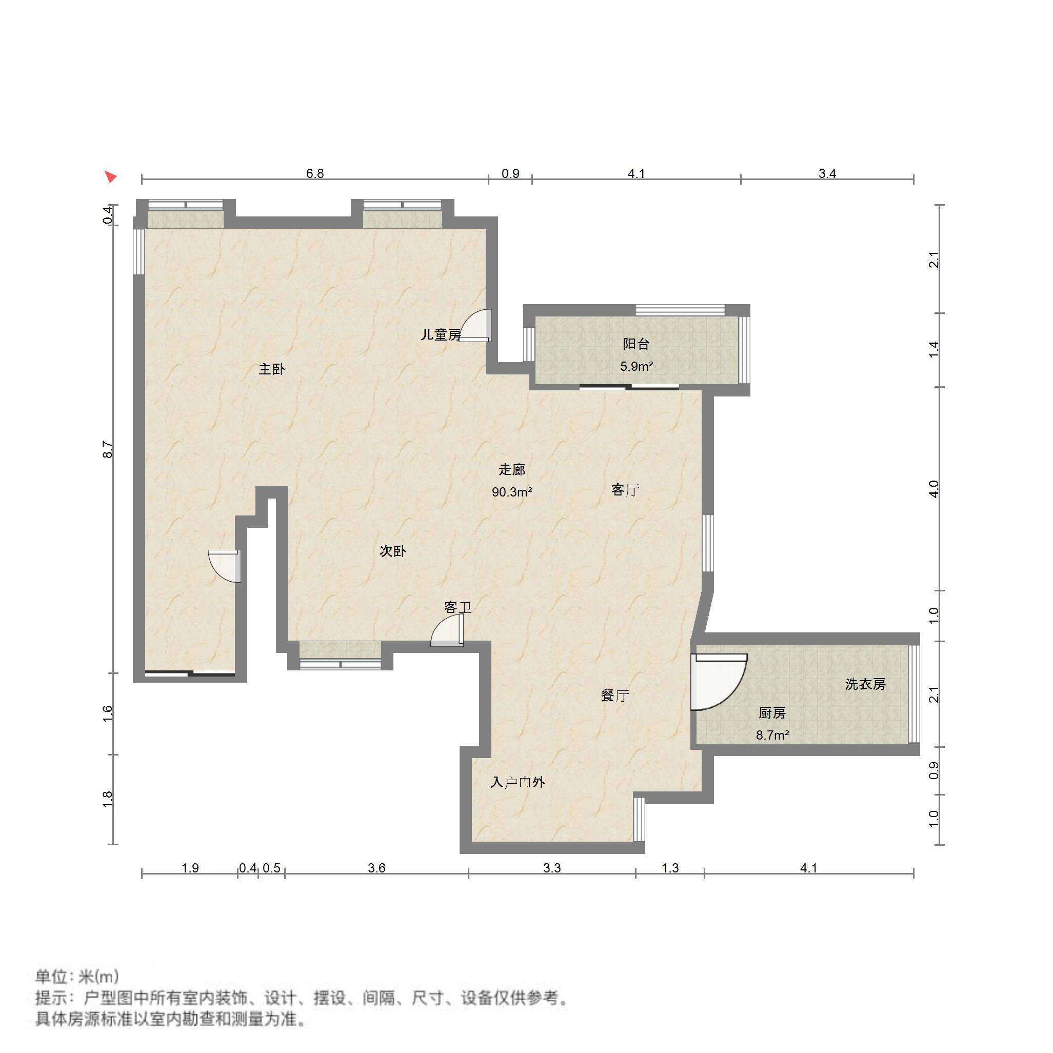 苏源万和新城,苏源万和新城45万元131.96㎡3室2厅2卫2阳台毛坯10