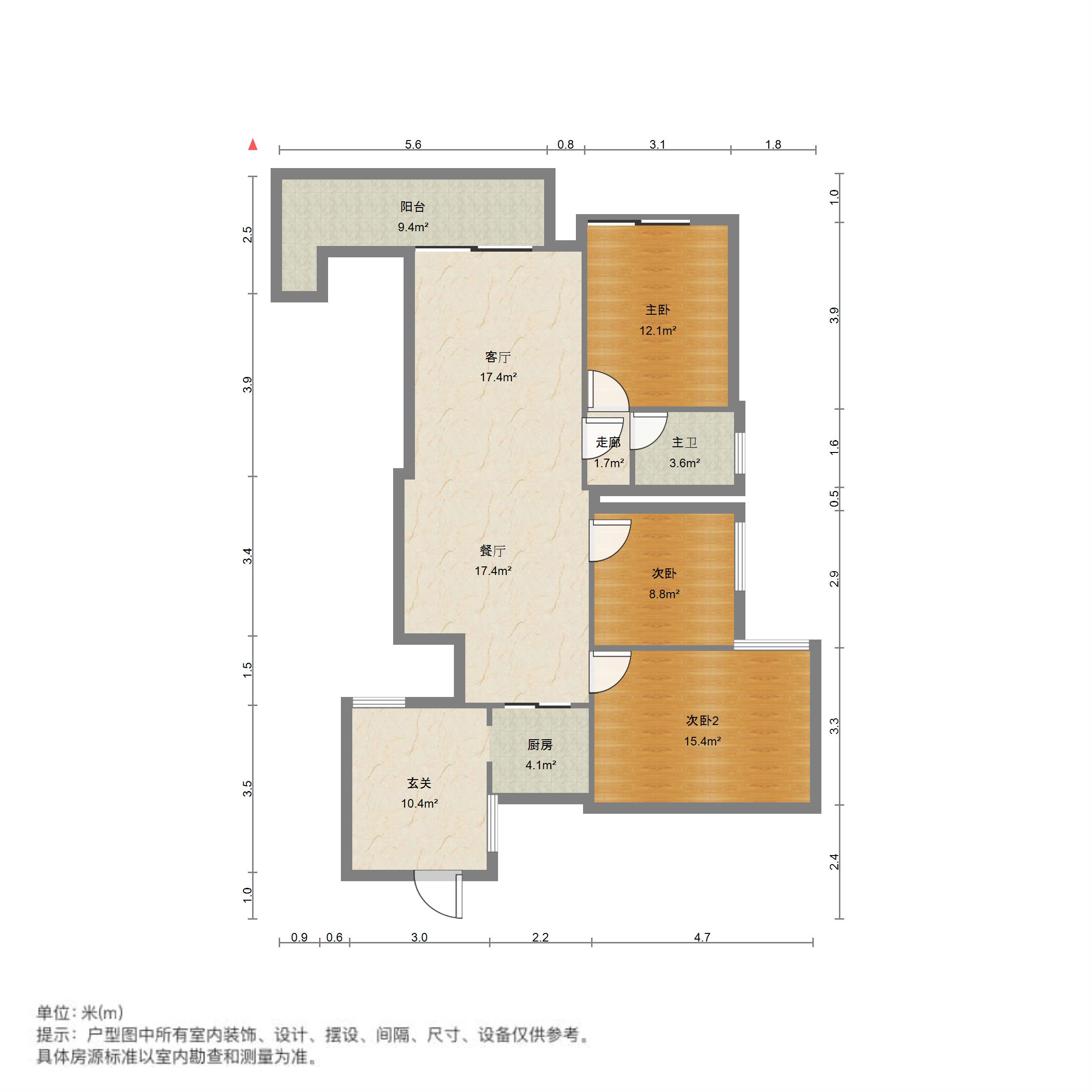 半山尚,凯旋大道 半山尚 3室 送入户花园 使用面积120多 公摊小11