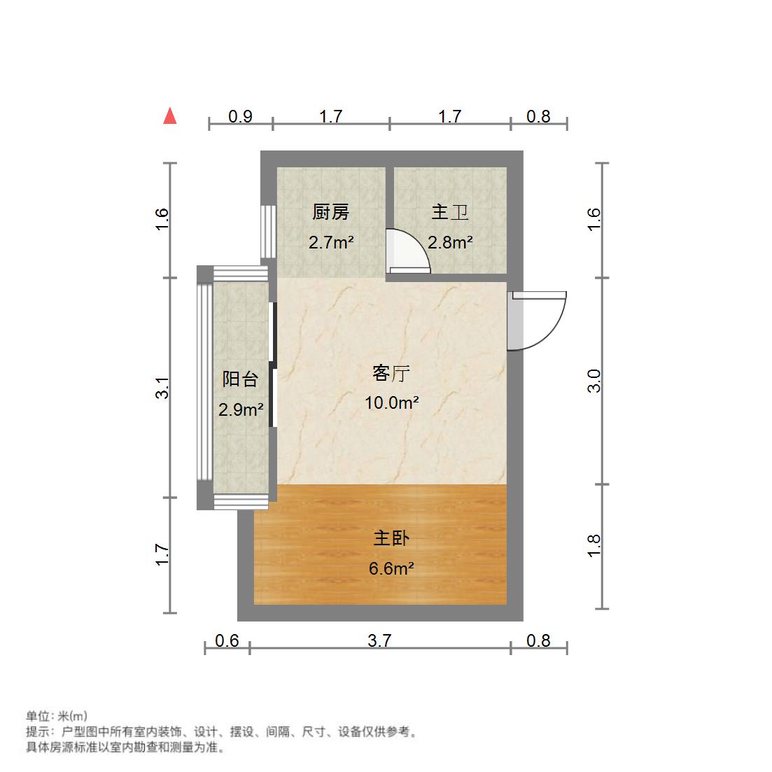 卡迪亚公馆,卡迪亚精装一室，中间楼层，一线湖景房，有钥匙，随时看8