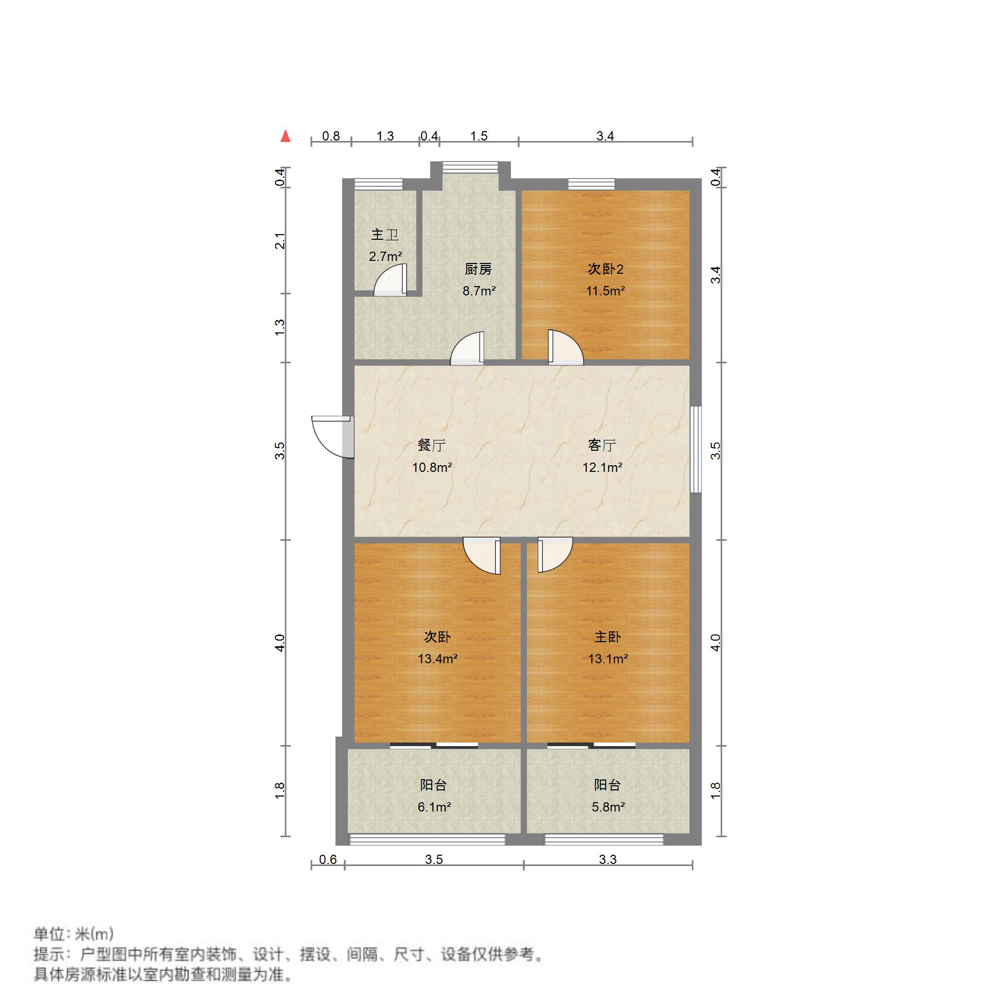 广场北路办公厅宿舍,双层空间,小复式动静分离,仅售110万元14