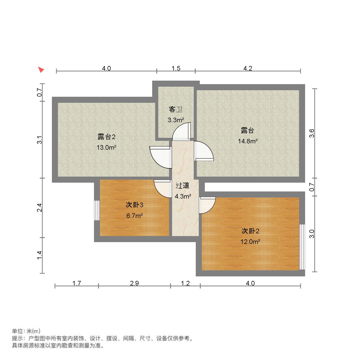 水域天际,难得一见的普通小户型,总价低,朝向好9